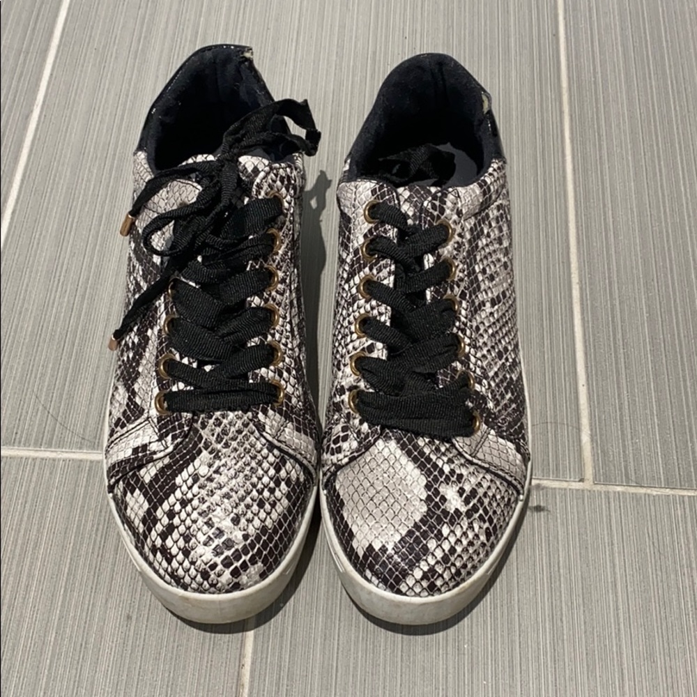 Snake skin sneakers